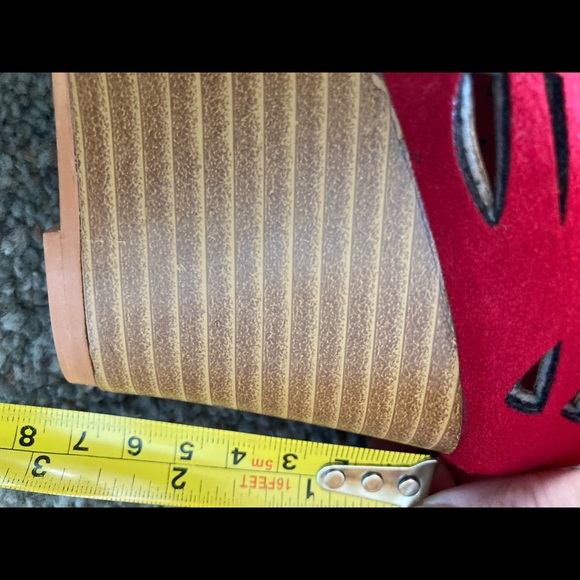 Gorgeous red JC wedge heel shoes size 9 - Picture 9 of 11